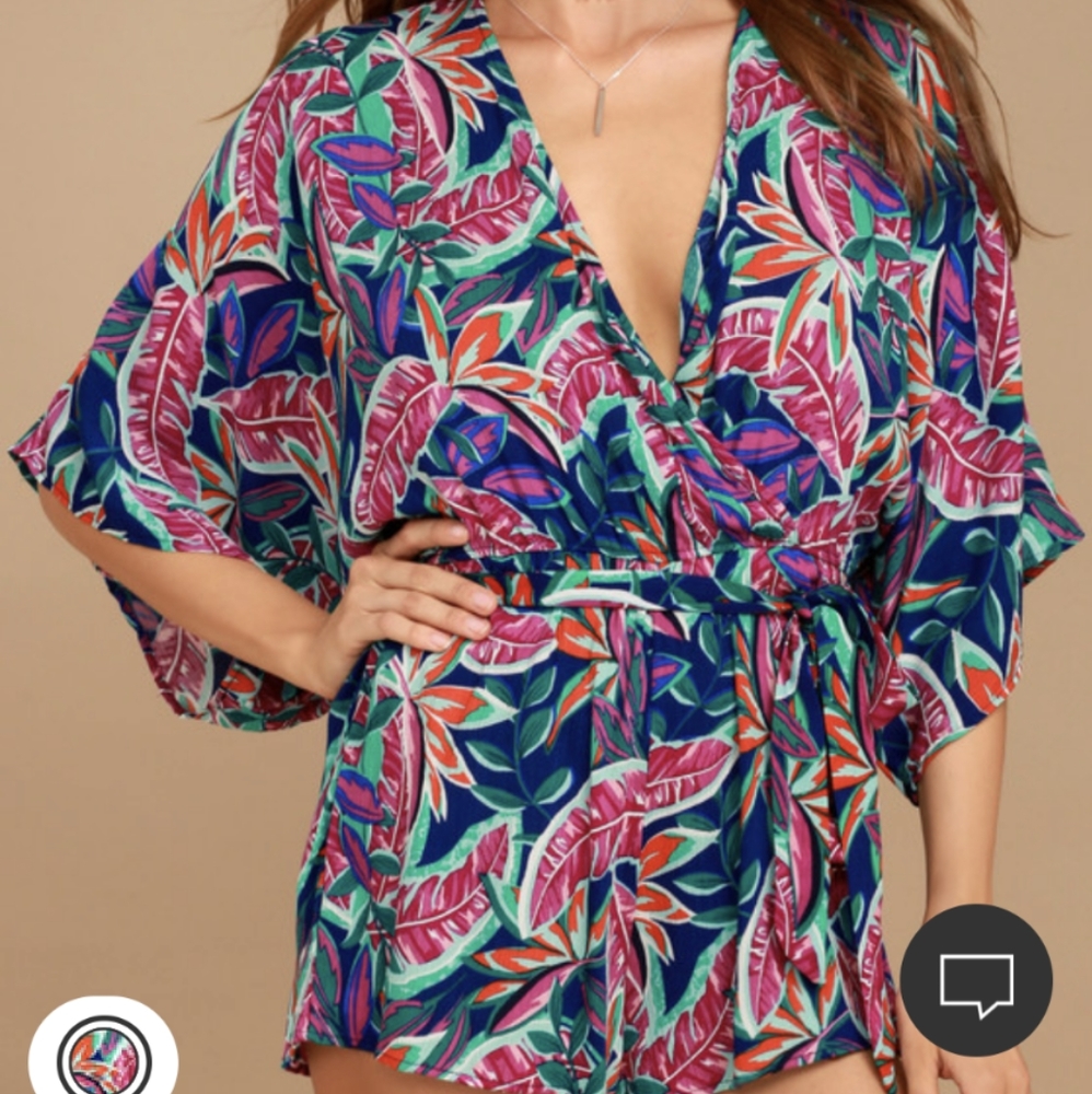 MUST GO! Lulu's Hypnotized Purple Print Romper